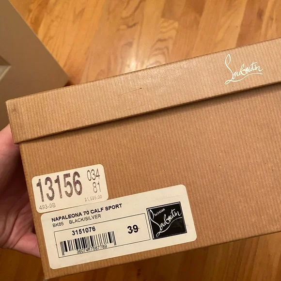 SOLD❤️Christian Louboutin Napaleona Spiked-Toe Red Knee Bl boots leather - Picture 7 of 16